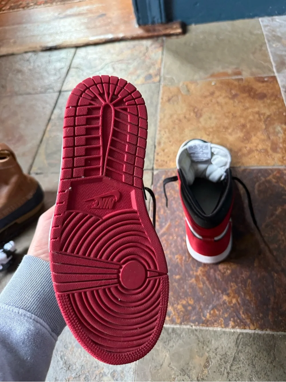 Nike High-Top Sneakers - Black / White / Red